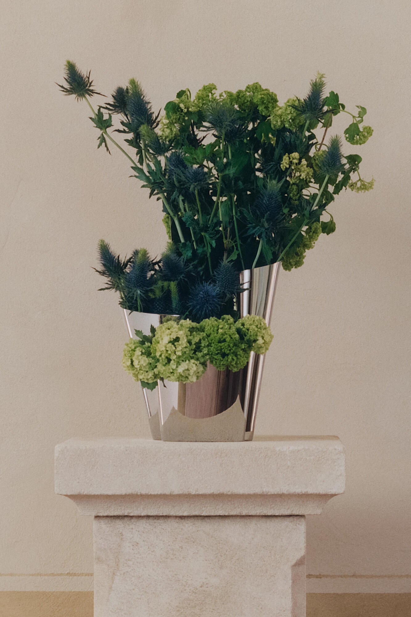 Fold vase, mellem - Rustfrit Stål